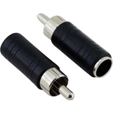 1 Rca Erkek / 6.3 mm Dişi Jack Çevirici