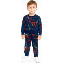 New Kids Baskılı 2 İplik Şardonlu Pamuk Erkek Çocuk Takım