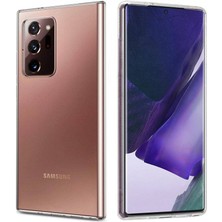 Ennar Samsung Galaxy Note 20 Ultra Kılıf Uyumlu Darbeye Dayanıklı 2.0 mm Ince Şeffaf Silikon Kapak