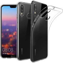 Ennar Huawei P20 Lite Kılıf Uyumlu Darbeye Dayanıklı 2.0 mm Ince Şeffaf Silikon Kapak