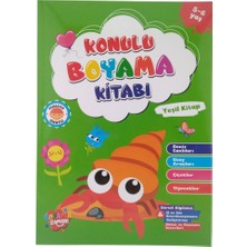 Koloni Kitap Konulu Boyama Yeşil Kitap 5-6 Yaş