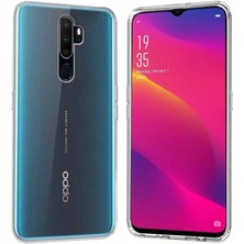 Ennar Oppo A5 2020 Kılıf Uyumlu Darbeye Dayanıklı 2.0 mm Ince Şeffaf Silikon Kapak