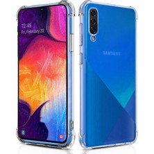 Ennar Samsung Galaxy A30S Uyumlu Darbeye Dayanıklı Köşe Korumalı Kılıf Anti Şok Şeffaf Kapak
