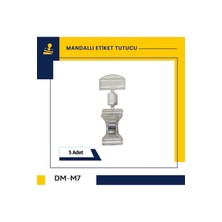 Plastik, Mini Mandal Etiket Tutucu, Şeffaf 7 Cm-5 Adet