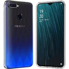Ennar Oppo A5S Kılıf Uyumlu Darbeye Dayanıklı 2.0 mm Ince Şeffaf Silikon Kapak