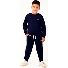 New Kids Cepli Mevsimlik Bürümcük Kumaş Erkek Çocuk Eşofman Takımı