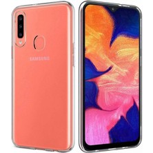 Ennar Samsung Galaxy A50 Kılıf Uyumlu Darbeye Dayanıklı 2.0 mm Ince Şeffaf Silikon Kapak