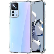 Ennar Xiaomi Mi 12T Pro Kılıf Sararmaz Kenarları Yumuşak Anti Şok Şeffaf Silikon Kapak
