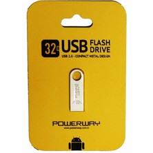 Powerway 32 GB Metal Tip USB Flash Bellek