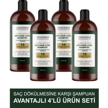 Zinderm Saç Dökülmesi Karşıtı Hızlı Uzamaya Yardımcı Güçlendirici Keratin, Biotin 15 Aktifli Şampuan (3 x 500 Ml)