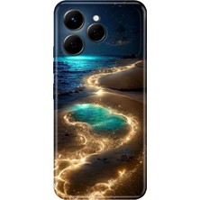Nurdic Tecno Spark 40 4g Uyumlu Kılıf Resimli Desenli Silikon Golden Beach