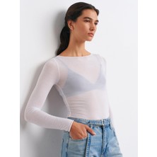 Nazen Giyim 32122-2K6 Dilvin Bluzbeyaz