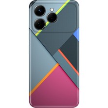 Nurdic Tecno Spark 40 4g Uyumlu  Kılıf 0.4mm Lazer Kesim Silikon Kapak 6d Renkler