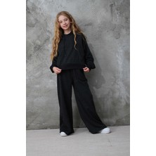 Haykids Kız Çocuk Simli Kumaş Takım