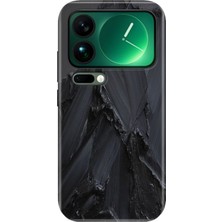 Nurdic Xiaomi Mi 17 Pro Max Kılıf 0.4mm Lazer Kesim Silikon Kapak Siyah Beton