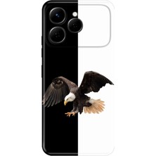 Nurdic Tecno Spark 40 4g Kılıf 0.4mm Lazer Kesim Silikon Kapak Siyah Beyaz Parçalı