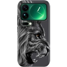 Nurdic Xiaomi Mi 17 Pro Max Kılıf 0.4mm Lazer Kesim Silikon Kapak Kara Aslan