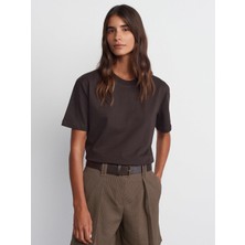 Nazen Giyim 30312-2K6 Dilvin Tshırtk.kahve