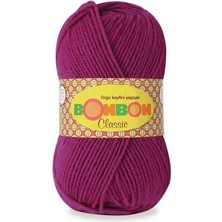 Nako 5 Adet Bonbon Classic El Örgü Ipi 98634 Mor