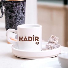 Çılgıntrend Kişiye Özel Isimli Çikolata Damla Tasarımlı Türk Kahvesi Fincanı