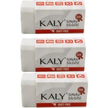 Artlantis Sınav Silgisi Beyaz Silgi Orta Boy 3 Adet Silka Kaly Yumuşak Sınav Silgisi Ufalanmayan Okul Büro