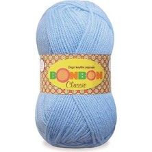 Nako 5 Adet Bonbon Classic El Örgü Ipi 98328 Bebe Mavisi