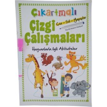 Ema Ofis Çıkartmalı Çizgi Çalışmaları Hayvanlar Ema Çocuk