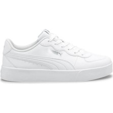Puma Skye Clean Kadın Sneaker Beyaz Düz Taban Tekstil Malzeme Kullanıma Uygun