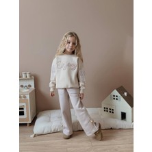 Jolly Kids Kız Çocuk Enjoy Fiyonk Detaylı Sweatshirtli Kışlık Takım