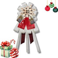 Pegu Yeni Yıl , Noel , Christmas ,Ekru Grogren Broş