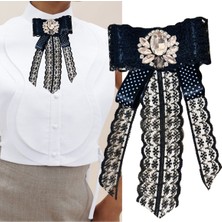 Pegu Taşlı,Siyah Dantel Yaka Çiçeği,Yaka Broş,Okul,Çanta,Şal,Gömlek Aksesuar