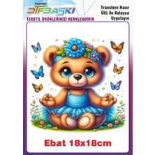 F17 Ajans Sevimli Ayıcık Ütü ile Yapışan Tekstil Baskısı