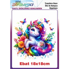 F17 Ajans Unicorn Ütü ile Yapışan Tekstil Baskısı