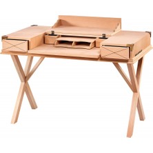 Masifart Merda Antik 125 cm Çalışma Masası Cilasız Ham