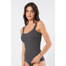 Türen Kadın Askılı Ribana Atlet 3406/ANTRASIT