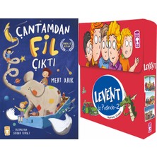 Timaş Çocuk Çantamdan Fil Çıktı (Mert Arık) ve Levent Iz Peşinde 2 Set - (5 Kitap)
