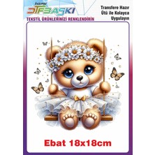 F17 Ajans Sevimli Ayıcık Ütü ile Yapışan Tekstil Baskısı