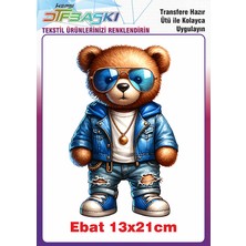 F17 Ajans Sevimli Ayıcık Ütü ile Yapışan Tekstil Baskısı