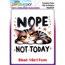 F17 Ajans Kedi Ütü ile Yapışan Tekstil Baskısı A4 Ebatında Kalite Görsel Uygulama