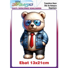 F17 Ajans Sevimli Ayıcık Ütü ile Yapışan Tekstil Baskısı