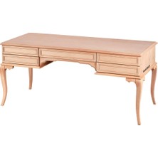 Masifart Sout 180 Lik Çizgili Çalışma Masası Cilasız Ham