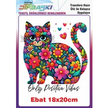 F17 Ajans Kedi Ütü ile Yapışan Tekstil Baskısı