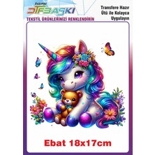 F17 Ajans Unicorn Ütü ile Yapışan Tekstil Baskısı