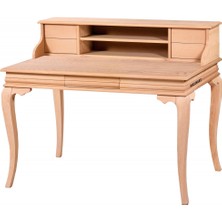 Masifart Acta 110 Luk Raflı Rustik Çalışma Masası Cilasız Ham