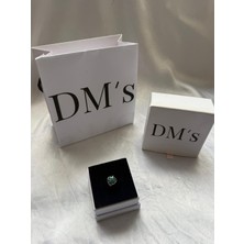 DMs Silver Mor ve Yeşil Yaprak Gümüş Charm'ı