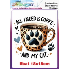 F17 Ajans Kedi Ütü ile Yapışan Tekstil Baskısı