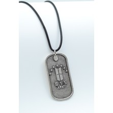 Alooya BTS Army Künye Gümüş Kaplama Deri İp Kolye