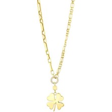 Assos Pırlanta Altın Yonca Kolye - 14K