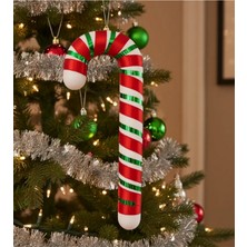 Empressco Çok Renkli 35 cm Büyük Baston Şeker Strafor Dekorasyonu