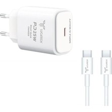Lucatech Samsung Galaxy S20 / S21 / S20 Fe / S21 Fe Uyumlu Pd Type-C 25W Hızlı Şarj Aleti